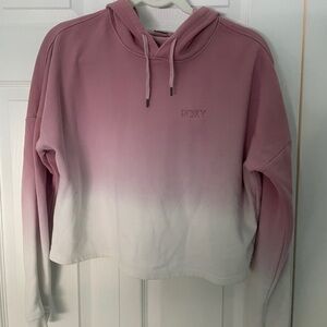 Roxy Gradient Pink and White Hoodie